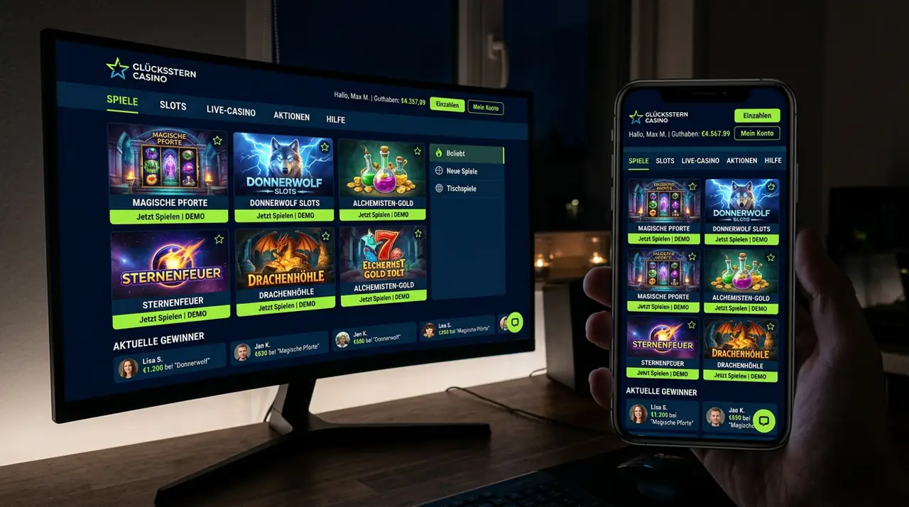 Mobiles Spielerlebnis auf allen Endgeräten · Staxino